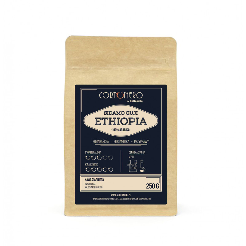 Kawa Ethiopia Yirgacheffe - świeżo palone ziarna
